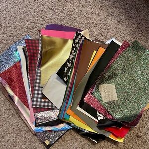 Faux leather sheet bundle